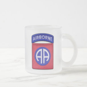 82nd ABN DIV Airborne Division Veterans Vets Frosted Glass Coffee Mug