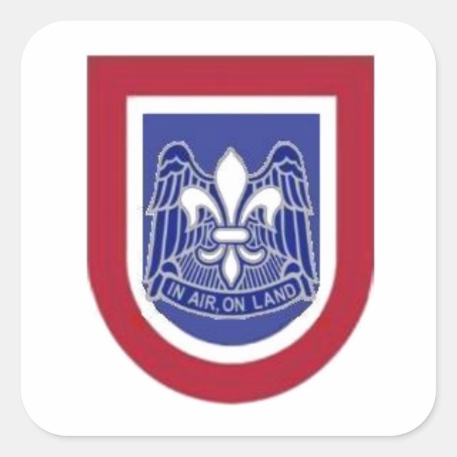 82ND AIRBORNE BERET FLASH/DUI STICKERS (Front)