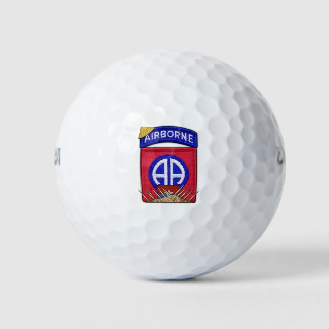 82nd airborne bragg vietnam nam war vets patch golf balls (Front)