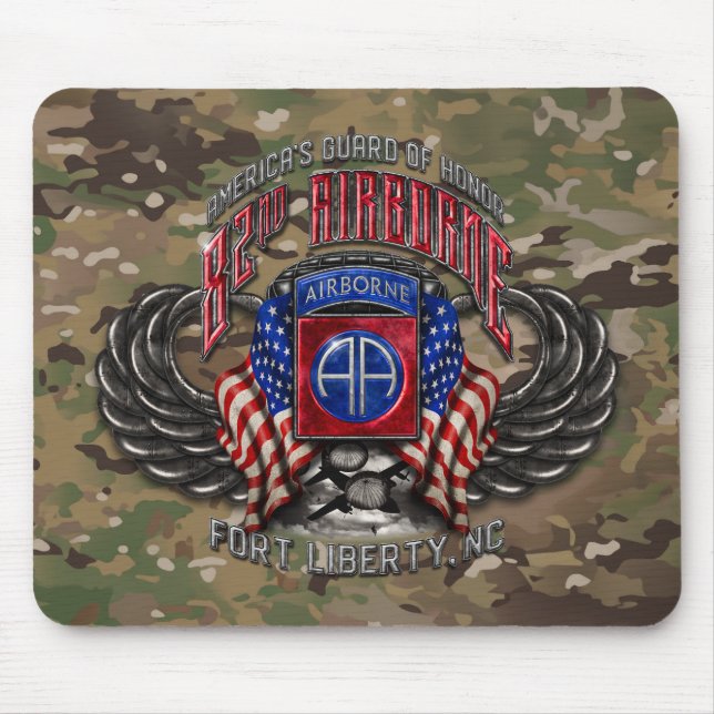 82nd Airborne Camo Mousepad (Front)
