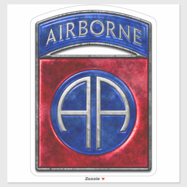 82nd Airborne Custom-Cut Vinyl Sticker (Sheet)