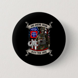 82nd Airborne Di Paratrooper Fort Bragg Jump Wings 6 Cm Round Badge