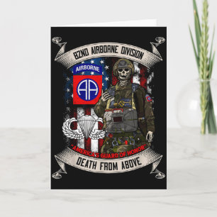 82nd Airborne Di Paratrooper Fort Bragg Jump Wings Card