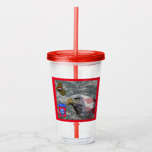 82nd Airborne Div Iraq Combat Veteran Acrylic Tumbler