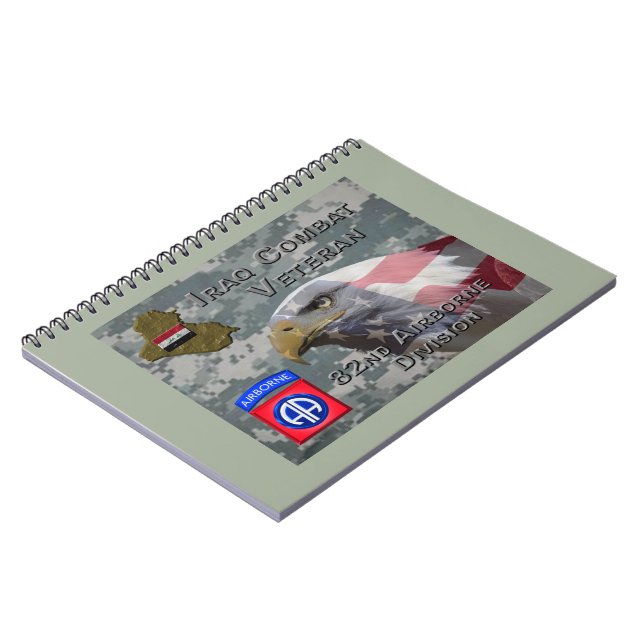 82nd Airborne Div Iraq Combat Veteran Notebook (Left Side)