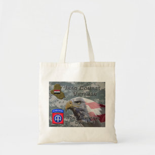 82nd Airborne Div Iraq Combat Veteran Tote Bag