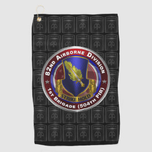 82nd Airborne Division 1st Brigade 504th PIR Golf Towel
