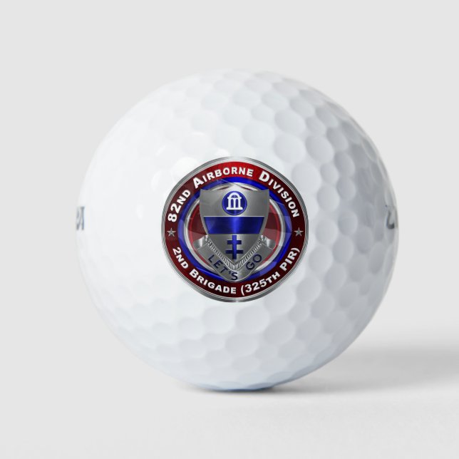 82nd Airborne Division 2nd Brigade 325th PIR Golf Balls (Front)