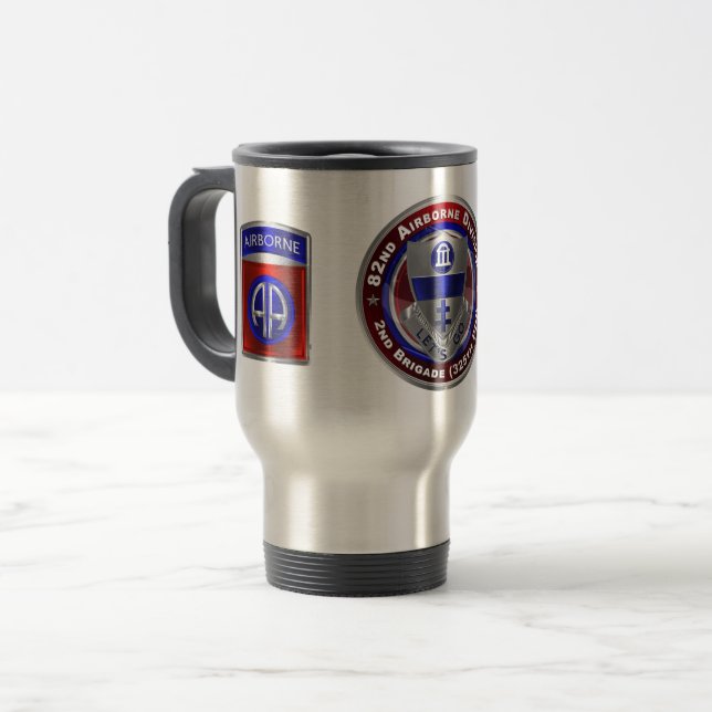 82nd Airborne Division 2nd Brigade 325th PIR  Travel Mug (Front Left)