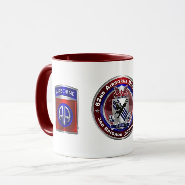 82nd Airborne Division 3rd Brigade 505th PIR  Mug (Front Left)