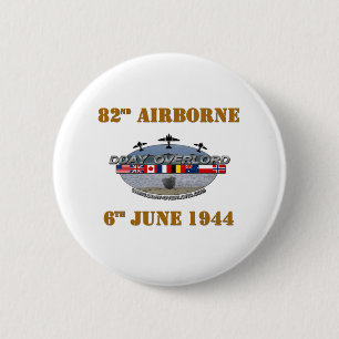 82nd Airborne Division 6th June 1944 6 Cm Round Badge