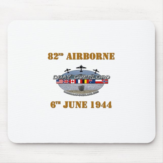 82nd Airborne Division 6th June 1944 Mouse Mat (Front)