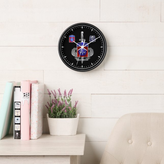 82nd Airborne Division Afghanistan Veteran  Clock (Reading Room)