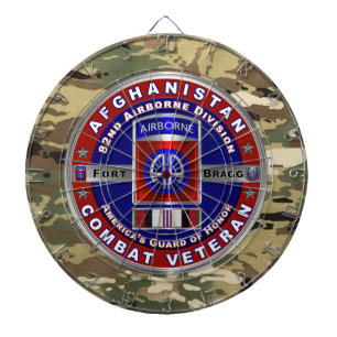 82nd Airborne Division   Afghanistan Veteran Dartboard