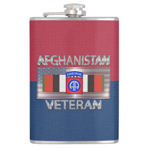 82nd Airborne Division Afghanistan Veteran Hip Flask