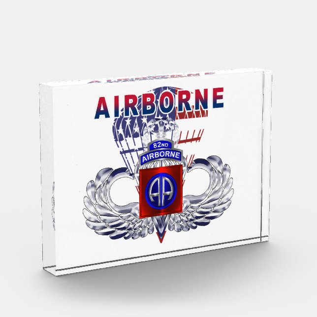82nd Airborne Division Airborne Paratrooper Photo Block (Left)