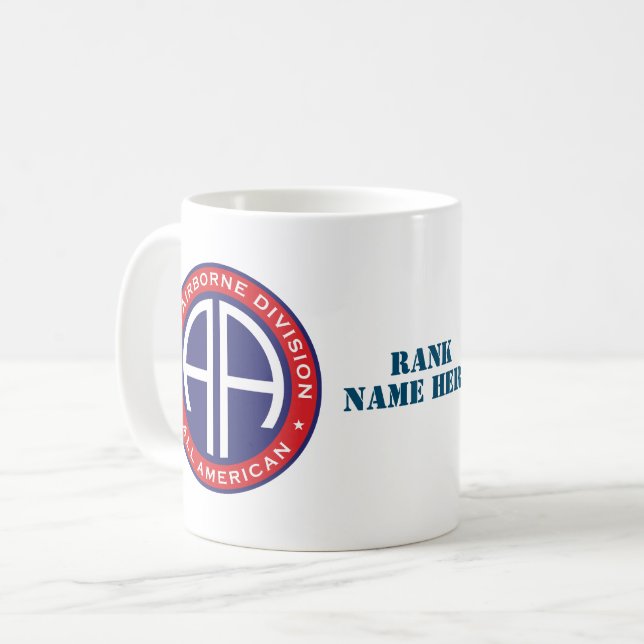 82nd Airborne Division All American Casual Patch Coffee Mug (Front Left)