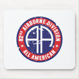82nd Airborne Division "All American" Grunge Mouse Mat