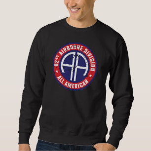 82nd Airborne Division "All American" Grunge Sweatshirt