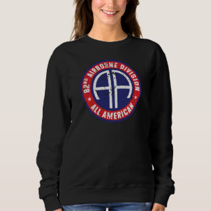 82nd Airborne Division "All American" Grunge Women Sweatshirt