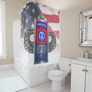 82nd Airborne Division “All The Way” Shower Curtain