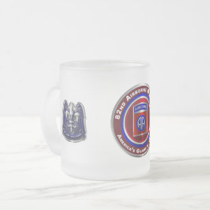 82nd Airborne Division America’s Guardian of Honor Frosted Glass Coffee Mug