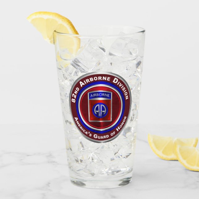 82nd Airborne Division America’s Guardian of Honou Glass (Front Ice)