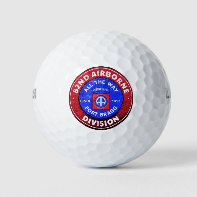 82nd Airborne Division Antique Logo Golf Balls (Front)