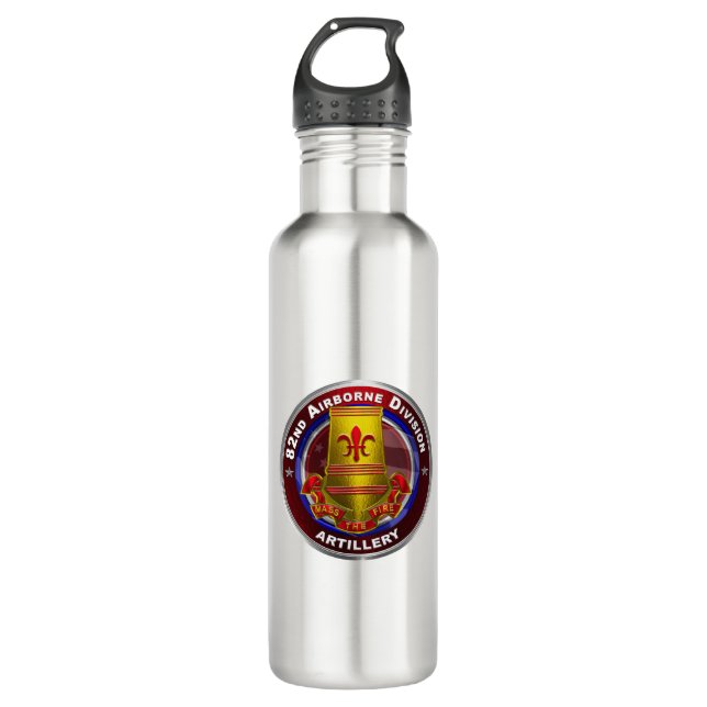 82nd Airborne Division Artillery Brigade  710 Ml Water Bottle (Front)