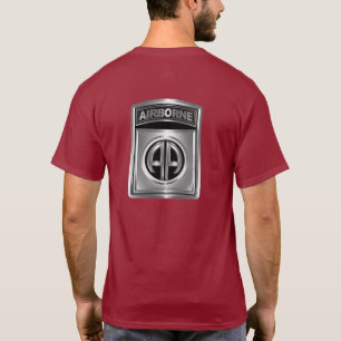 82nd Airborne Division Awesome Chrome Design T-Shirt