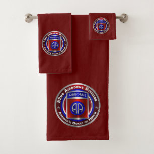 82nd Airborne Division  Bath Towel Set