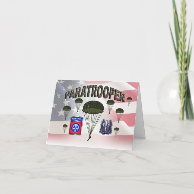 82nd Airborne Division Card (Front)