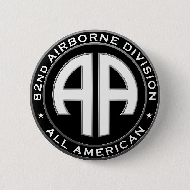 82nd Airborne Division Casual Patch 6 Cm Round Badge (Front)
