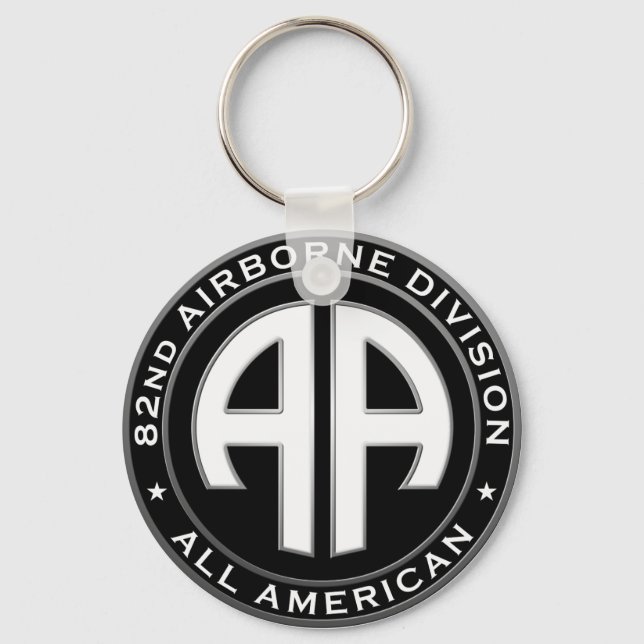 82nd Airborne Division Casual Patch Key Ring (Front)