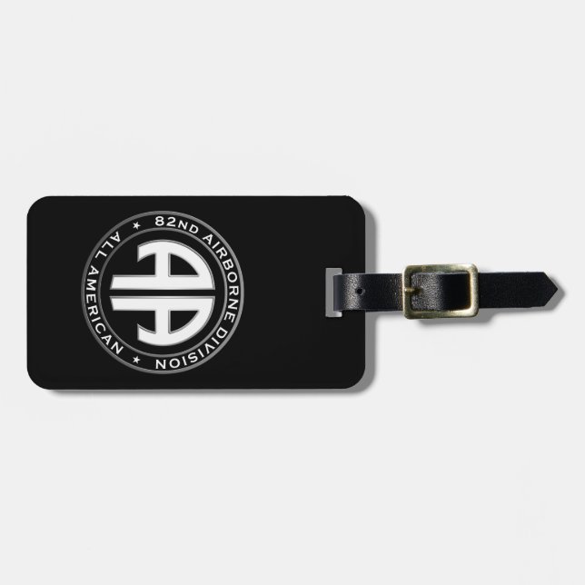 82nd Airborne Division Casual Patch Luggage Tag (Front Horizontal)