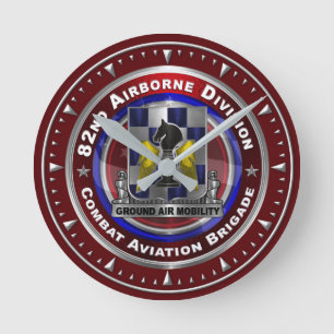 82nd Airborne Division Combat Aviation Brigade Round Clock