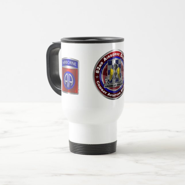 82nd Airborne Division Combat Aviation Brigade   Travel Mug (Front Left)