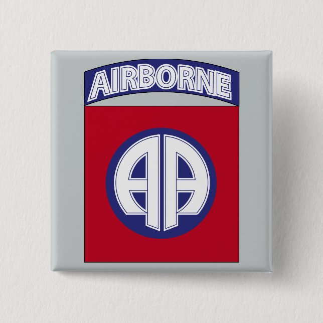 82nd Airborne Division - Combat Service 15 Cm Square Badge (Front)