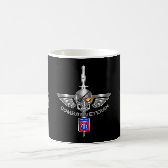 82nd Airborne Division Combat Veteran Awesome Coffee Mug (Center)