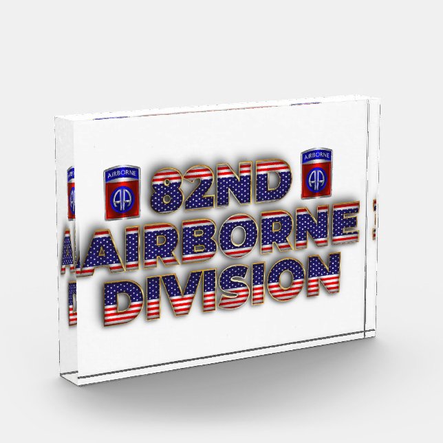 82nd Airborne Division Custom Design Photo Block (Left)