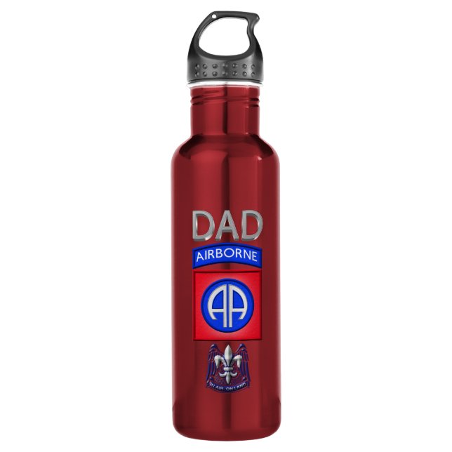 82nd Airborne Division "Dad" 710 Ml Water Bottle (Front)