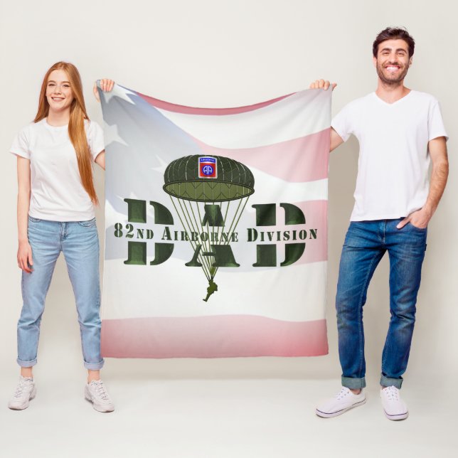 82nd Airborne Division DAD Fleece Blanket (In Situ)