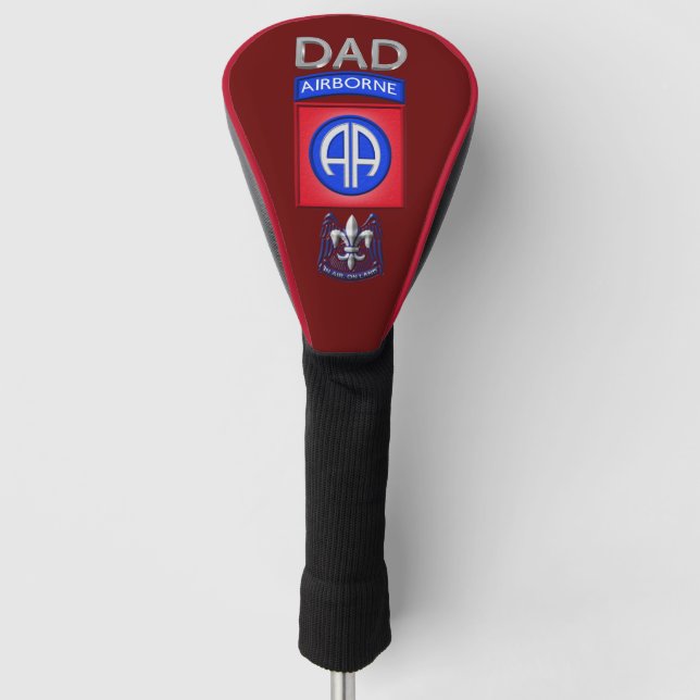 82nd Airborne Division “DAD” Golf Head Cover (Front)