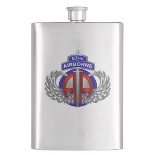 82nd Airborne Division Dagger Design Hip Flask