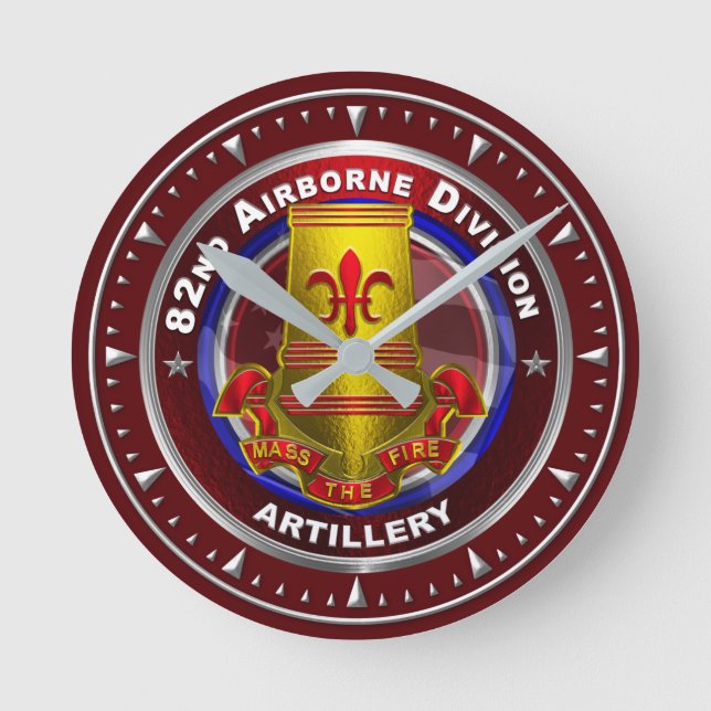 82nd Airborne Division  DIVARTY Round Clock (Front)