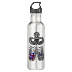82nd Airborne Division DOG TAGS 710 Ml Water Bottle