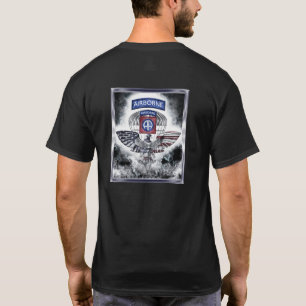 82nd Airborne Division Explosive Framed Design T-Shirt