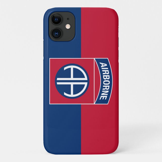 82nd Airborne Division Flag Military Veteran Case-Mate iPhone Case (Back)
