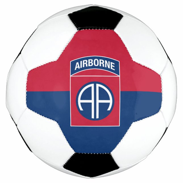 82nd Airborne Division Flag Military Veteran Football (Front)