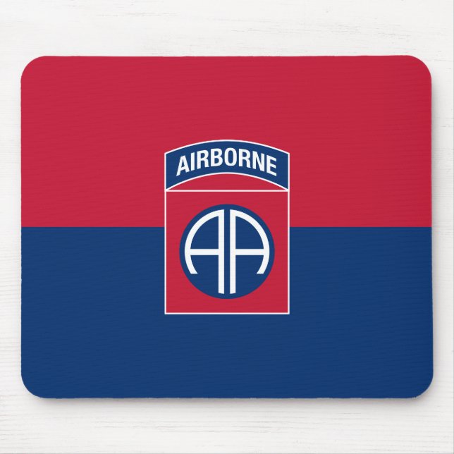 82nd Airborne Division Flag Military Veteran Mouse Mat (Front)